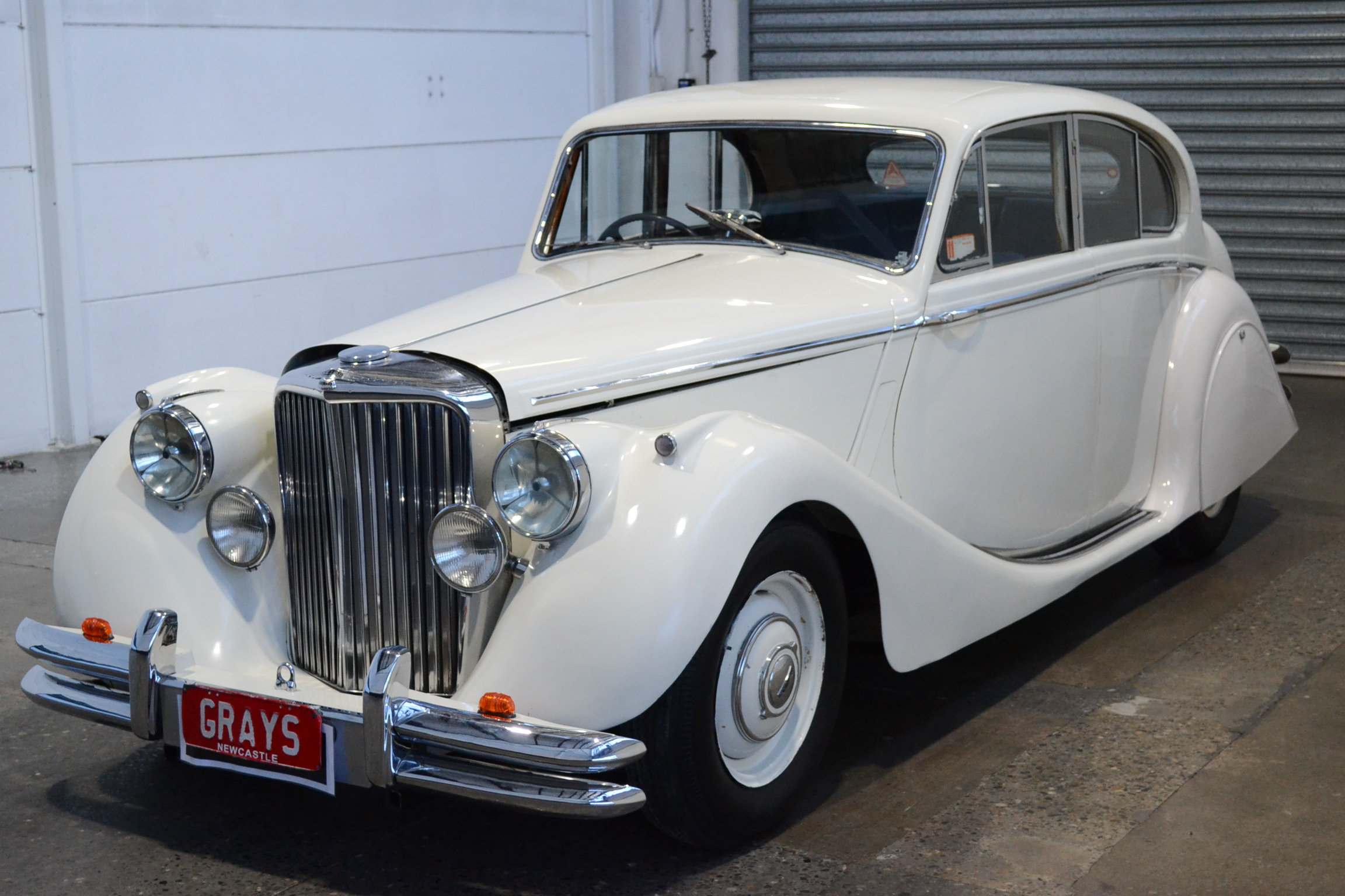 1950 Jaguar MKV (Mark 5) Manual Sedan Old English White Auction (0001 ...