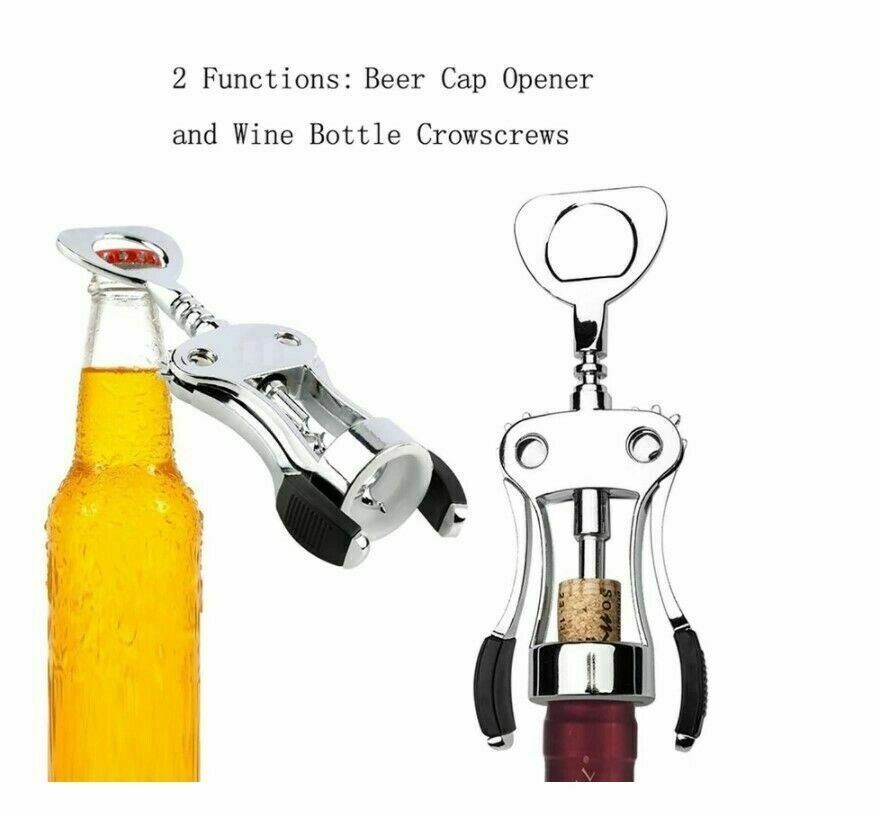 Bartender Wing Corkscrew Double Handled 