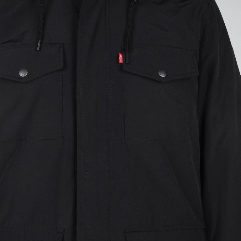LEVIS Men`s Jacket w/ Faux Fur Lining, Size L, Cotton/ Polyester, Black. (S  Auction | GraysOnline Australia