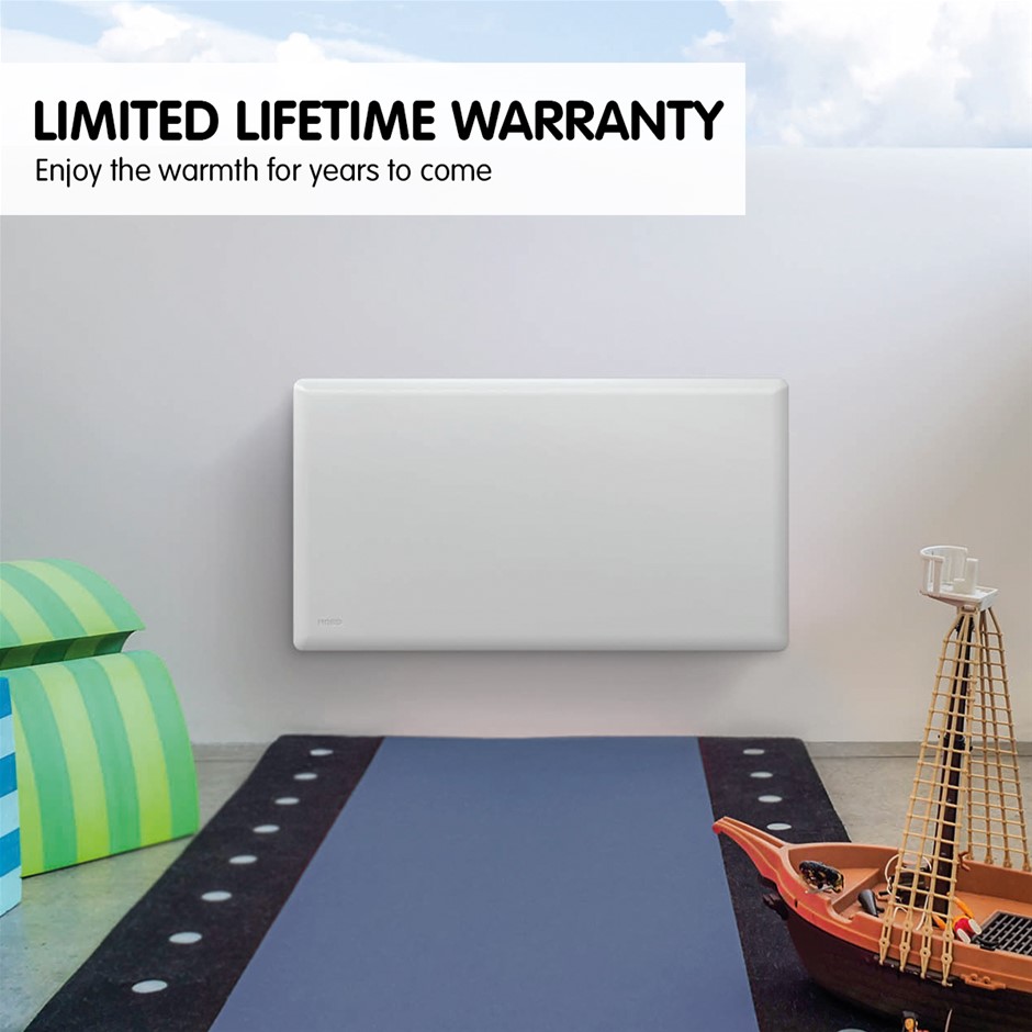 Buy Nobo 1000W NTL4S10-FS40 Electric Panel Heater Thermostat u0026 Castors |  Grays Australia