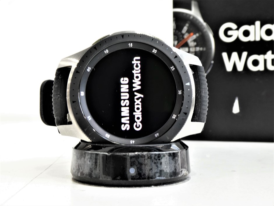 Samsung Galaxy Watch 46mm Bluetooth Lte Silver Black Sm R805f Auction 0011 Grays Australia