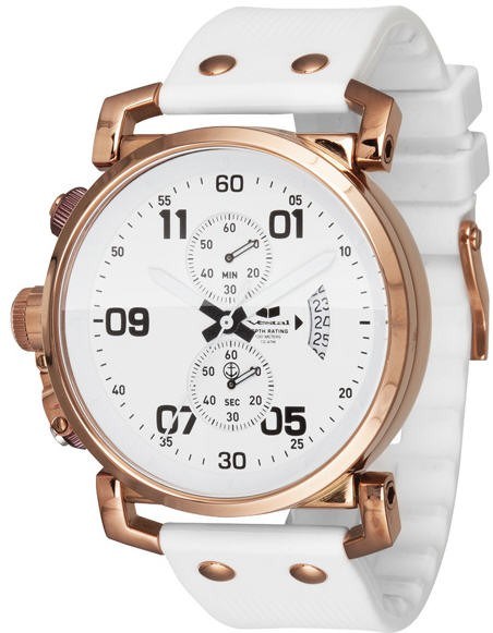 Men's White Vestal USS Observer Chronogr