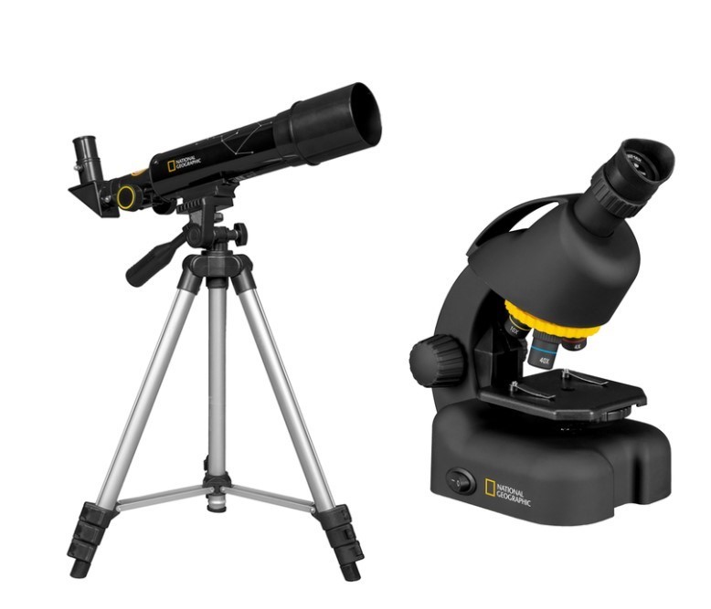 NATIONAL GEOGRAPHIC Compact Telescope & Microscope Set, 50mm Telescope