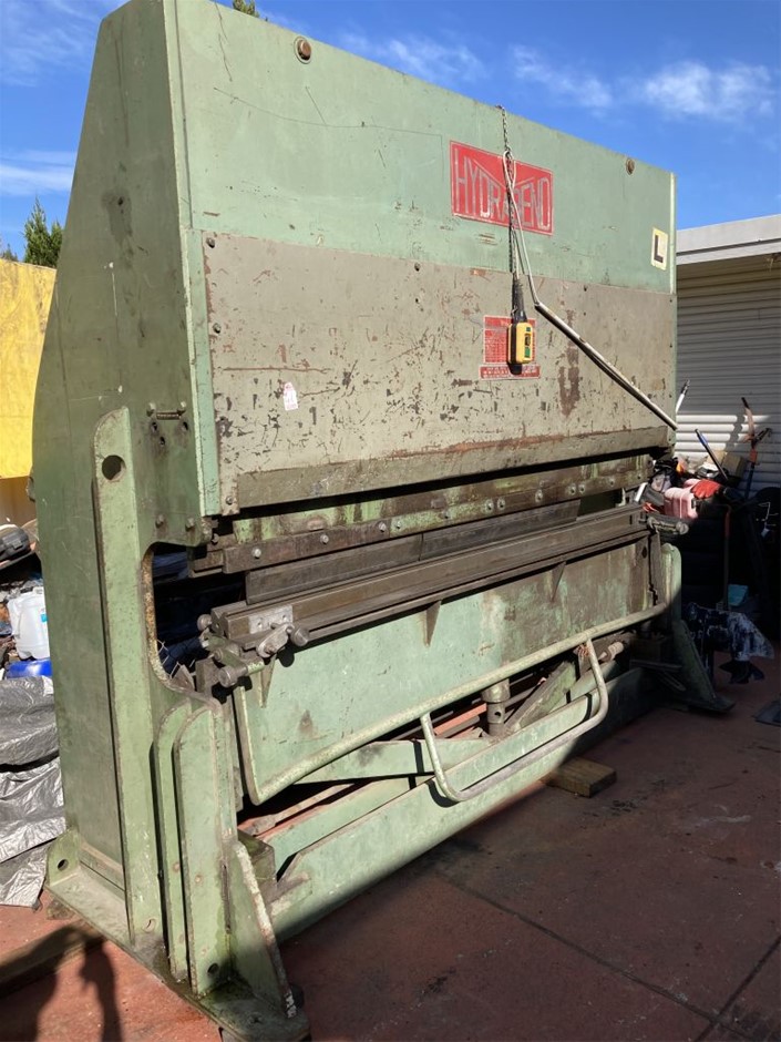 Hydrabend Hydraulic 60T Press Brake Sheet Metal Bender Auction (0013