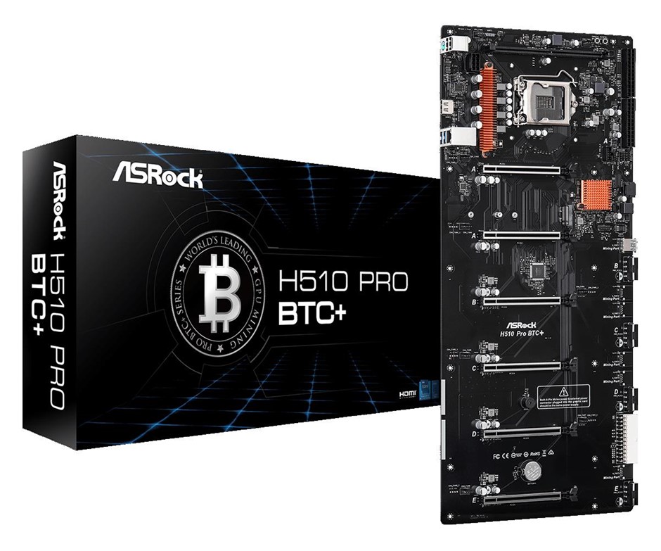 Asrock H510 Pro BTC+ Mining Bitcoin Moth