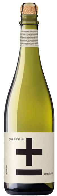 Plus & Minus (Zero Alchol) Prosecco NV (6x 750mL).