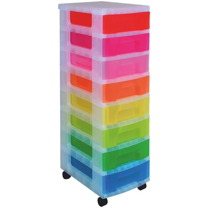 Really Useful Box 8 Drawer Storage Assorted Colours Auction (0120