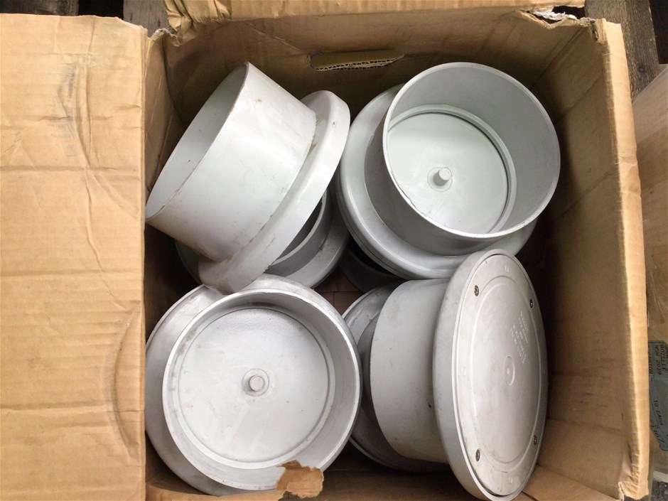 12 x Vinidex 150 mm PVC Inspection Caps Auction (0015-7034894) | Grays ...