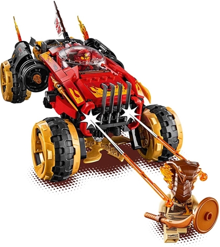 LEGO Ninjago Katana 4x4 70675 Ninja Toy Truck Building Kit (450