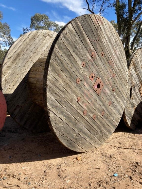 Large Timber Cable Reel Auction (0087-3020514) | Grays Australia