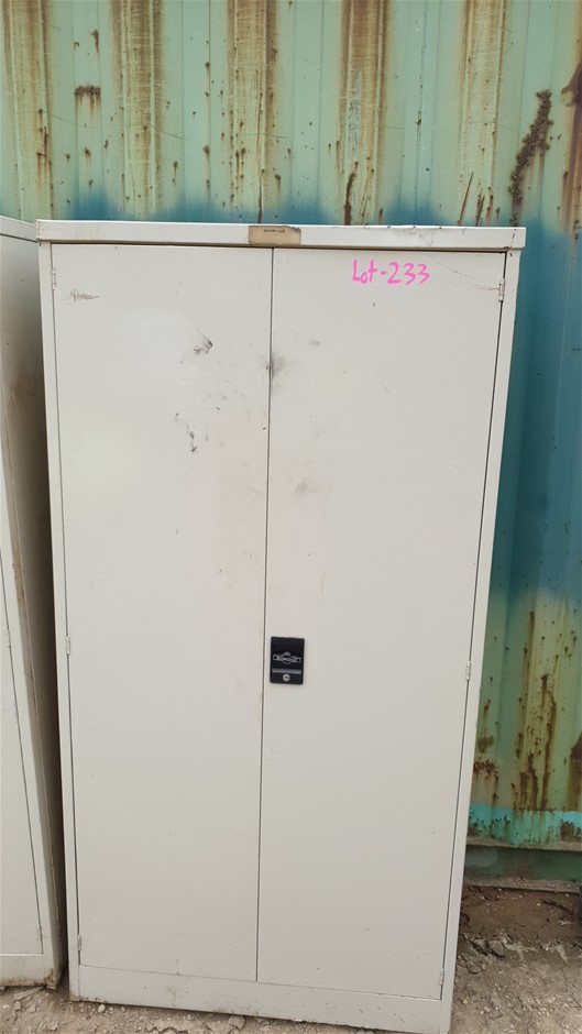 2 Door Brown Built Steel Storage Cabinet