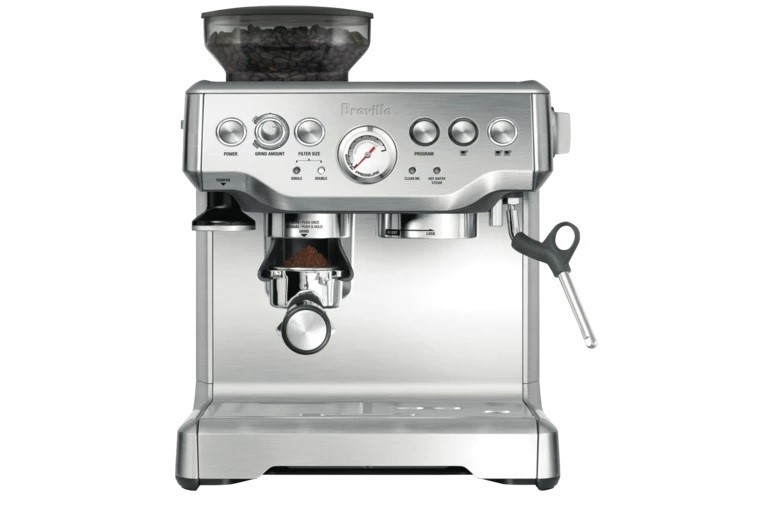 BREVILLE The Barista Express Coffee Machine Model BES880BSS. N.B Used