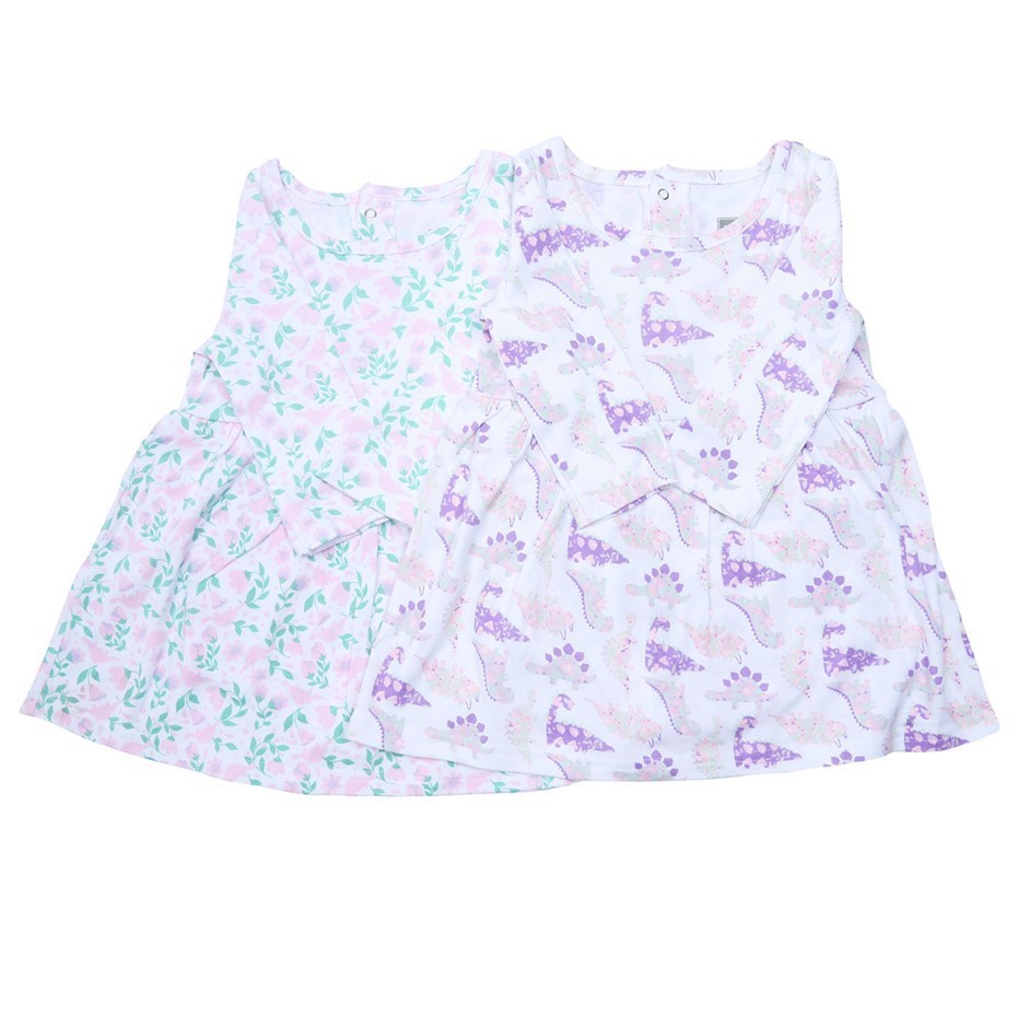 2 x 2PK x PS BY THE PEANUTSHELL Girls Dresses, Size 0 (6-12M). Buyers Note