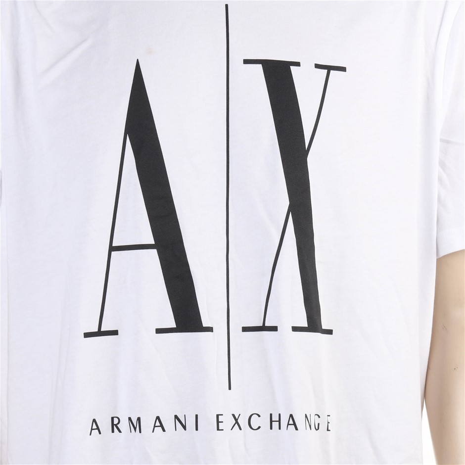 ARMANI EXCHANGE Men's Icon Period T-Shirt, Size L, Cotton, White. Buyers No  Auction | GraysOnline Australia