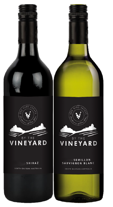 By The Vineyard Mixed Pack Shiraz & Sem Sauv Blanc (12x 750mL). SEA.