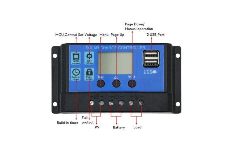 Solar Charge Controller Regulator 12V-24