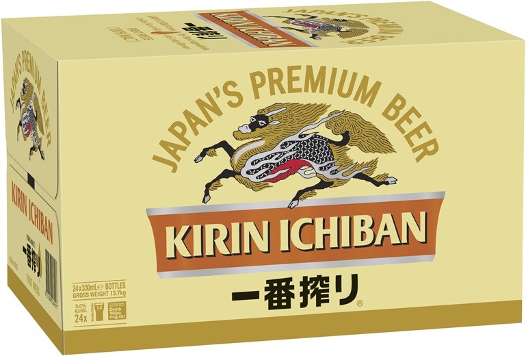 Kirin Ichiban Lager (24 x 330mL) Austral