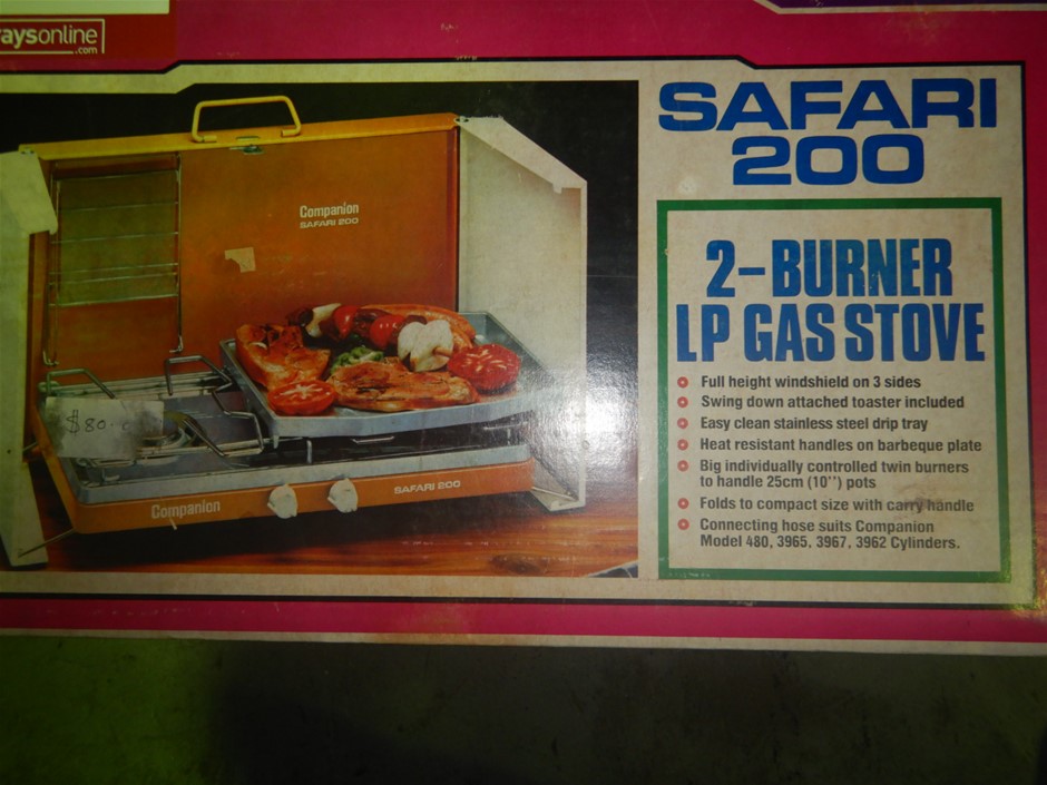 Companion Safari 200 2 Burner LP Gas Stove Auction (00058014799