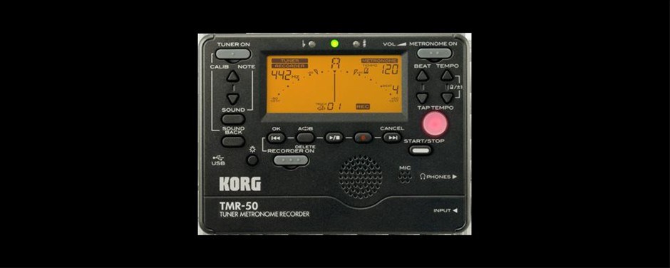 Korg TMR50 Tuner Metronome Recorder Blac