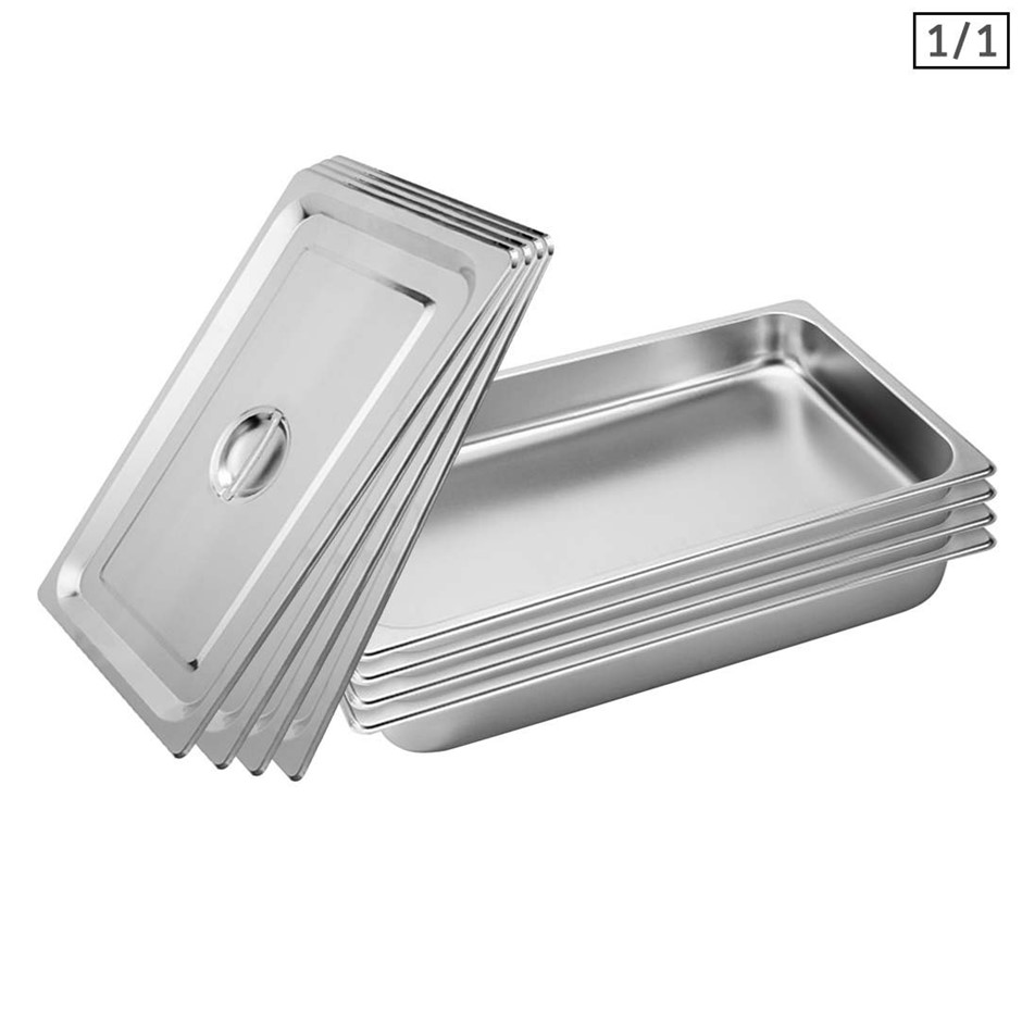 SOGA 4X Gastronorm GN Pan Full Size 1/1 