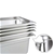 SOGA 4X Gastronorm GN Pan Full Size 1/2 GN Pan 15cm Deep Stainless Steel