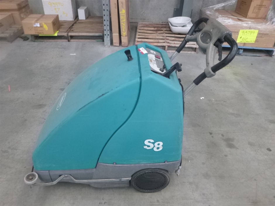 Tennant S8 WalkBehind Battery Powered Sweeper Auction (00079030317