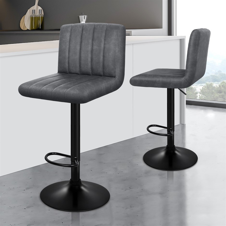 Bar Stools 2x Macias Kitchen Swivel Chai