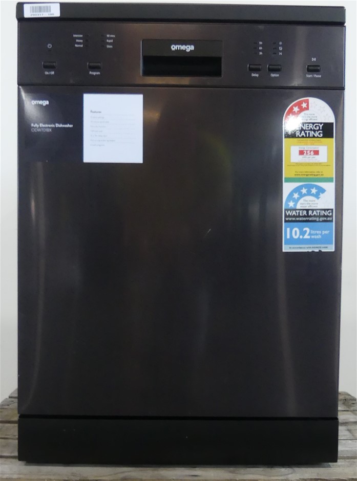 Omega 60cm Freestanding Dishwasher ODW701BX Auction (00512185996