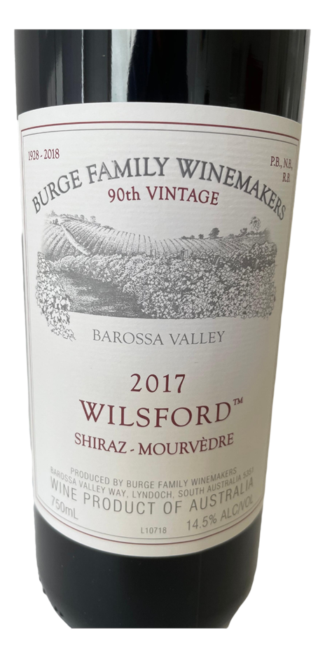 Burge Family Winemakers Wilsford Shiraz 