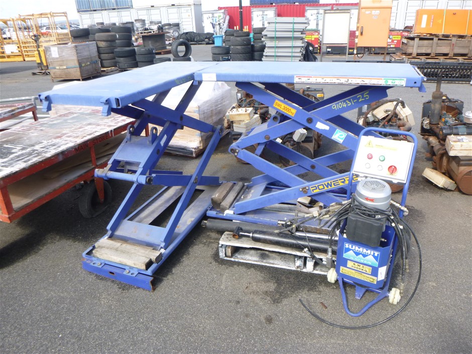 2x Powerrex Scissor Lift Hoist 10LX Auction (00069031370) Grays
