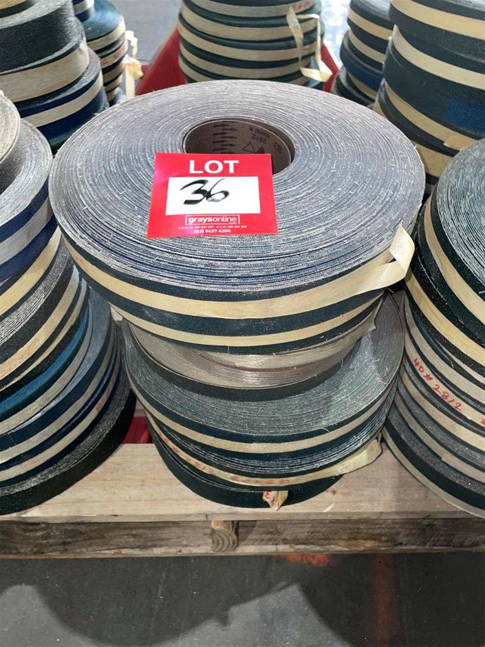 10 x Large Rolls Assorted Sandpaper, Brand SIA, Assorted Sizes and