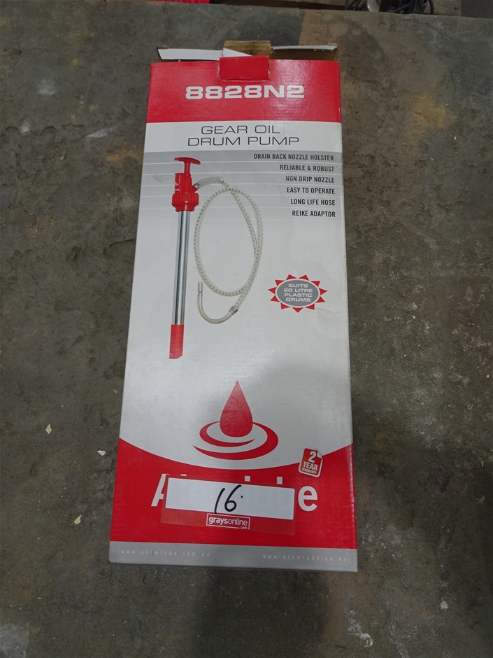 Alemlube 88258N2 Gear Oil Drum Pump Auction (00168015138) Grays