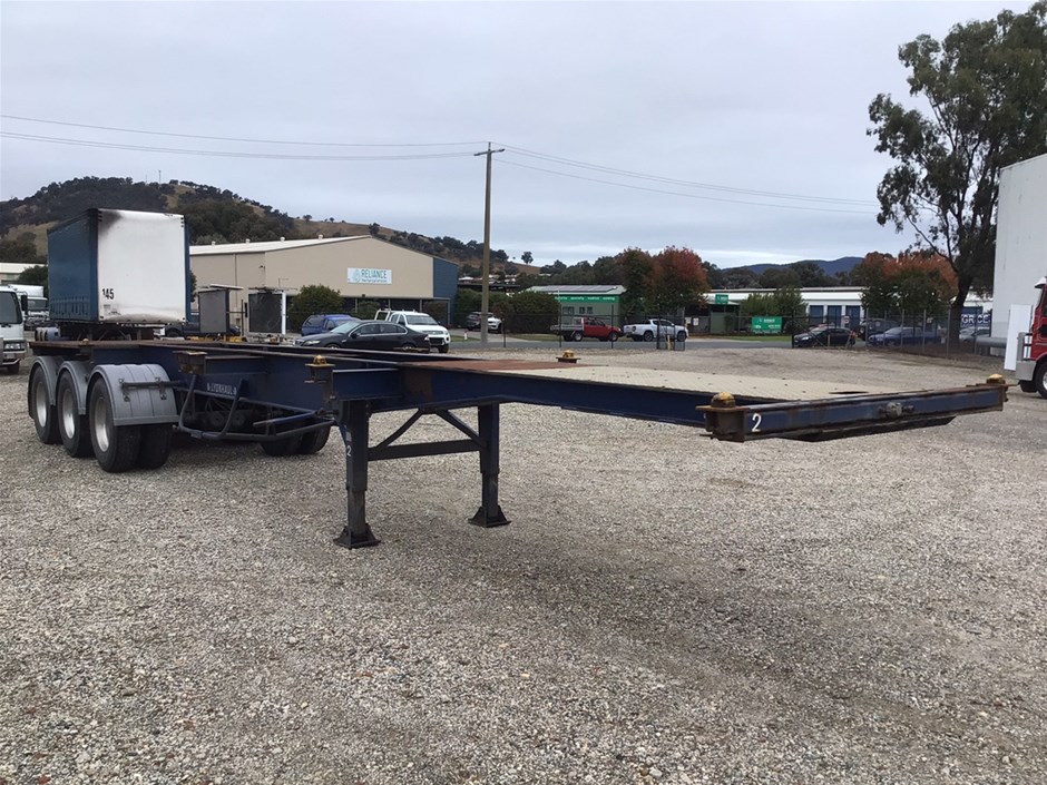 2008 Albury Transport STD SKELL Triaxle Skeletal Trailer Auction (0015 ...