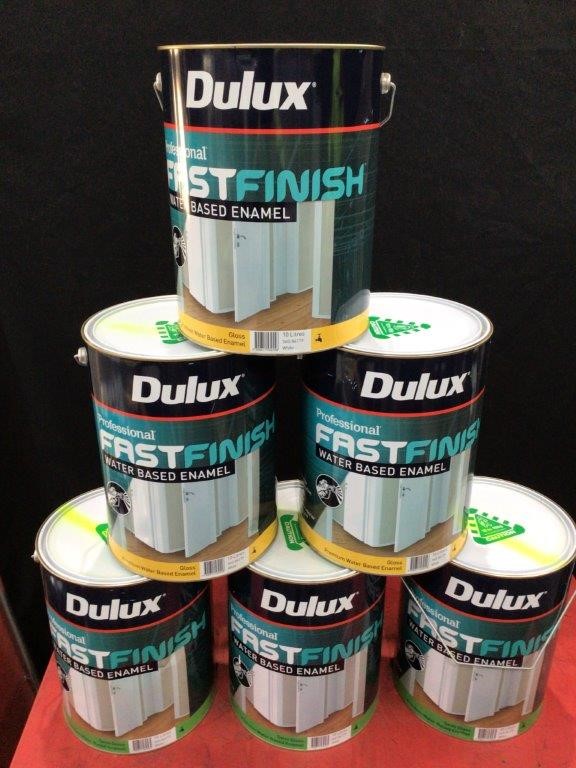 Qty 6 x Dulux 10 Litre Assorted Tins of Paint Auction (00063022076