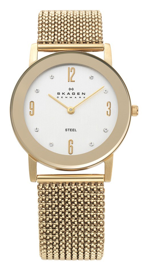 Skagen ladies watch with swarovski clearance crystals