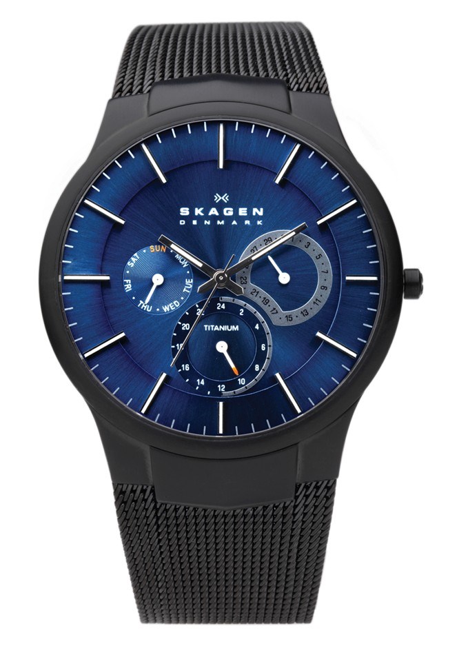 Skagen Titanium Mens 24hr Watch - 809XLT