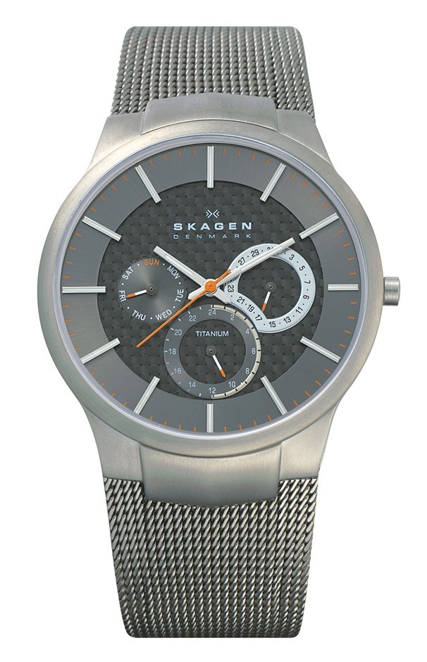 Skagen Titanium Mens 24hr Watch - 809XLT