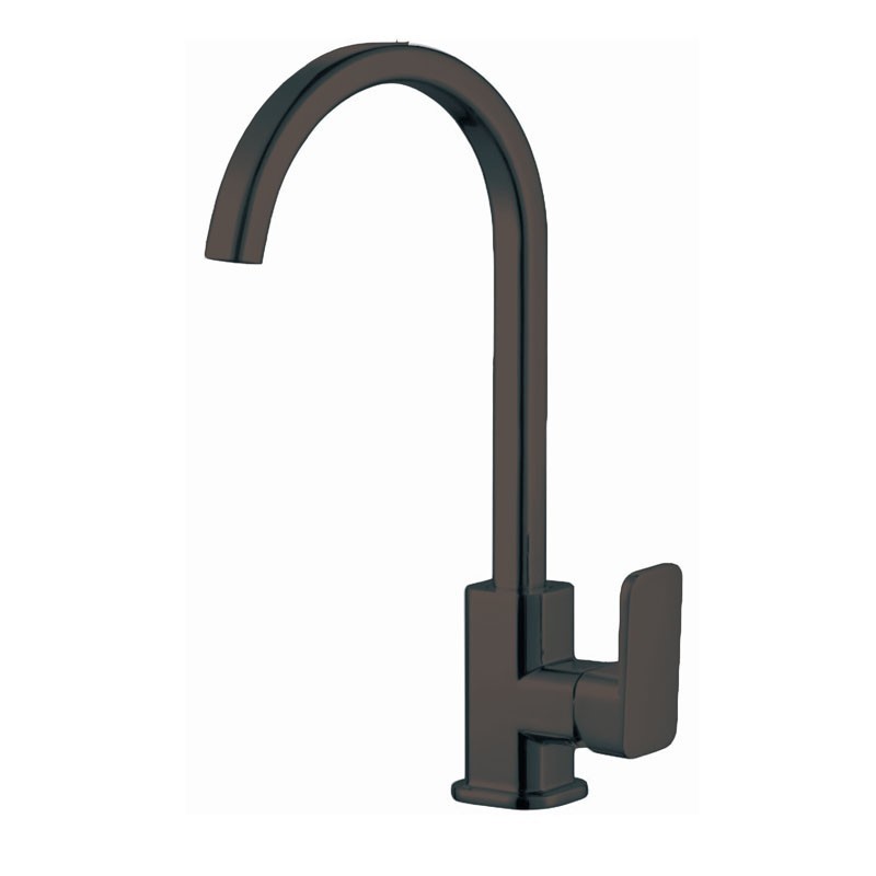IVANO Series Black Square Kitchen Mixer