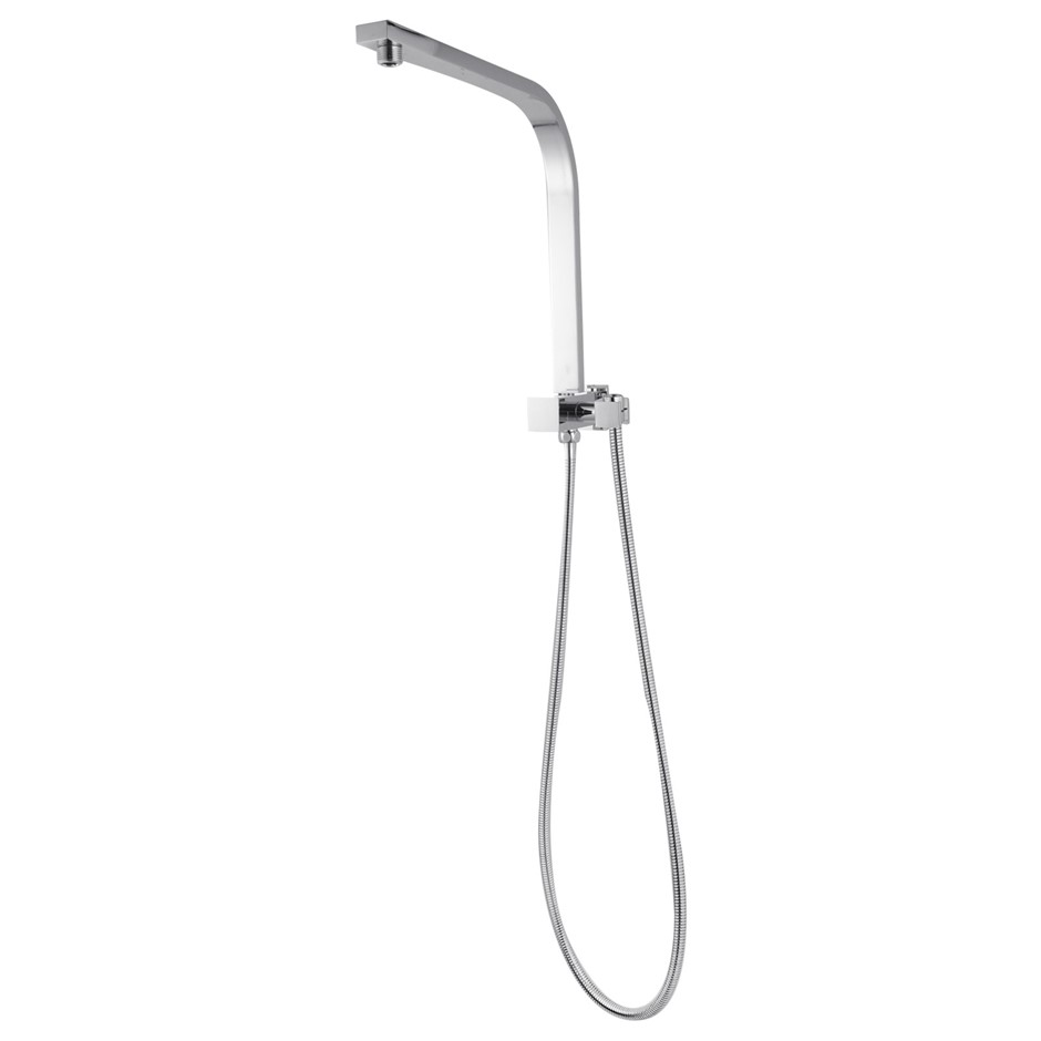 Square Chrome Shower Station without Sho