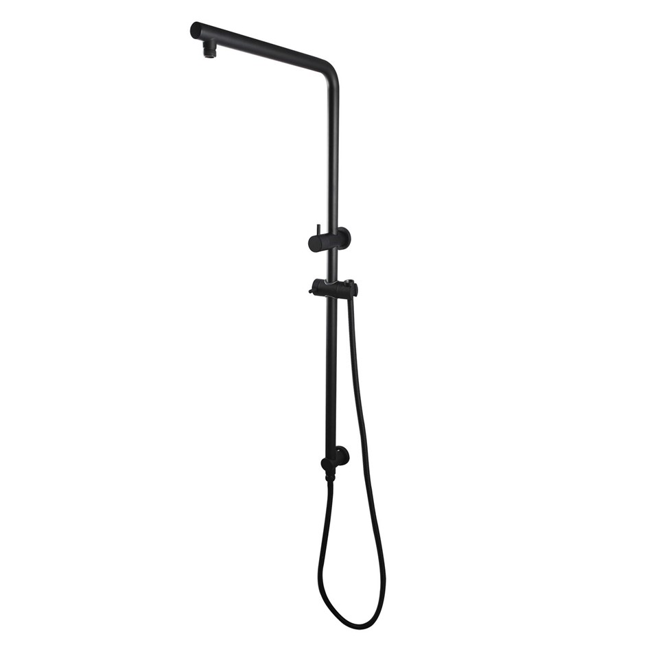 Round Black Shower Station(Right Angle) 