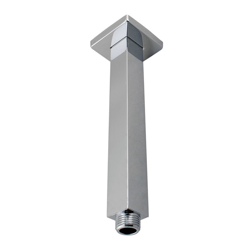 Square Brushed Nickel Ceiling Shower Arm