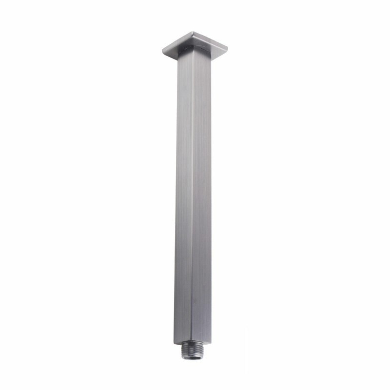 Square Brushed Nickel Ceiling Shower Arm