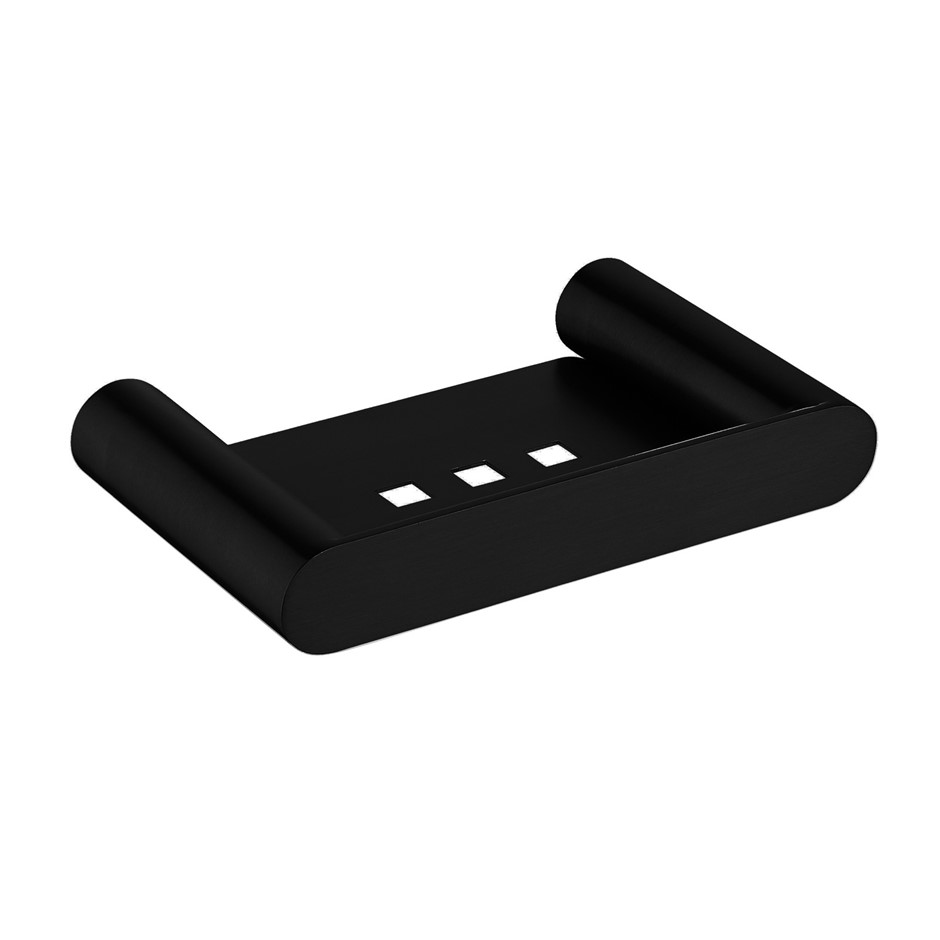 RUSHY Series Black Soap Dish Holder
