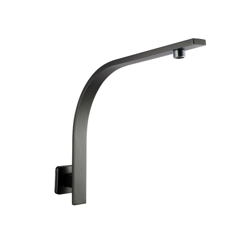 Square Gun Metal Grey Gooseneck Wall Sho