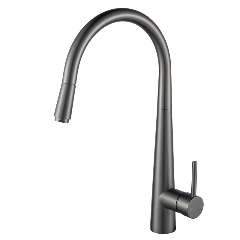 Round Gun Metal Grey Pull Out Kitchen Si