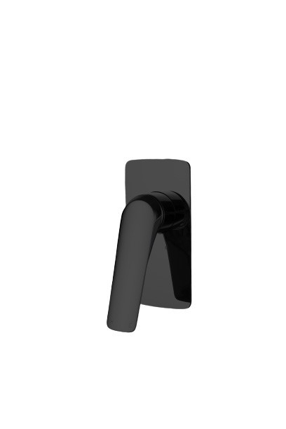 AU Series Square Black Shower/Bath Wall 