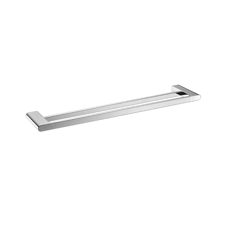 AU Series Chrome Double Towel Rail 600mm