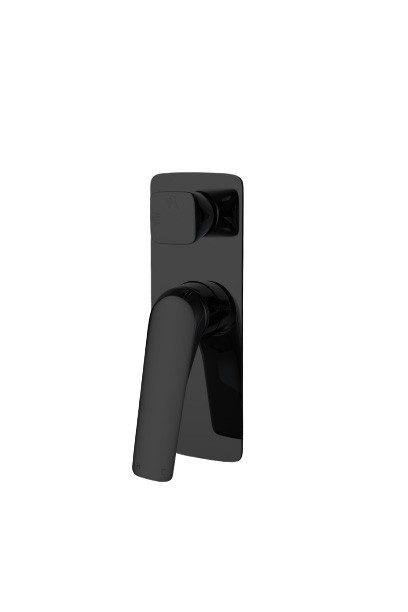 AU Series Square Black Shower/Bath Wall 