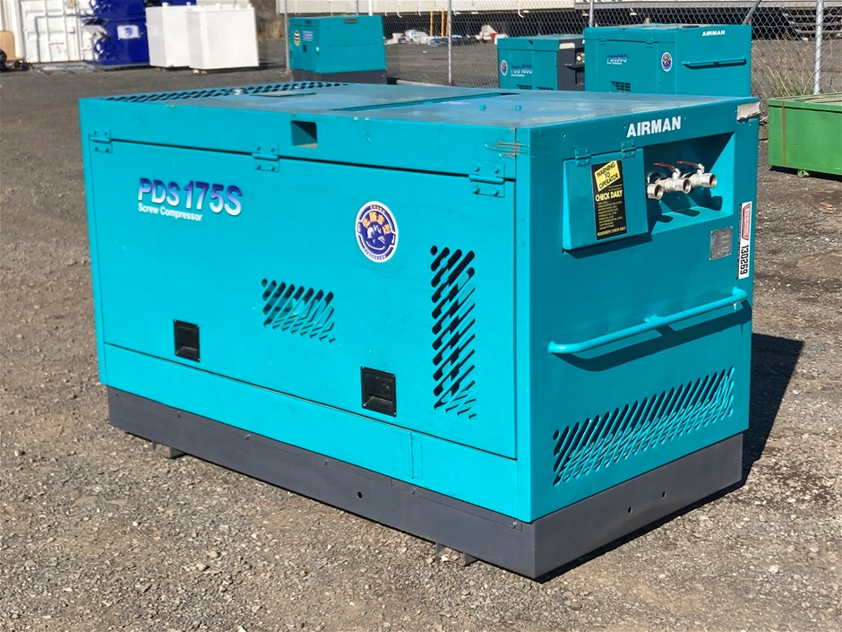 Airman 175CFM Air Compressor Auction (0001-7041094) | Grays Australia