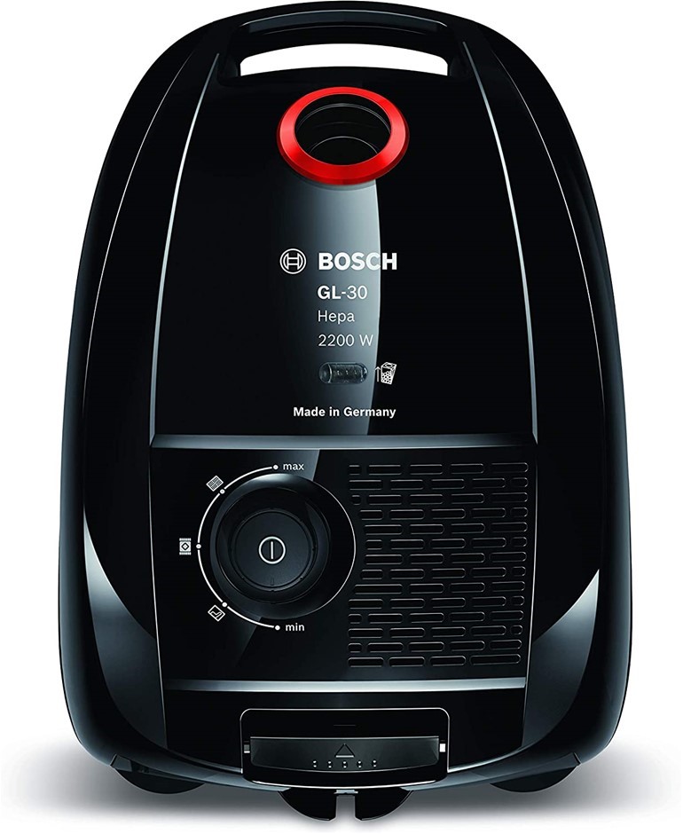 BOSCH 2200W ProPower Bagged Vacuum Cleaner, Black. Model GL30. NB